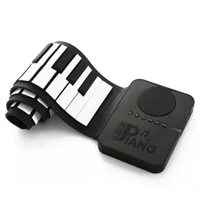 Digitale Roll Up Mini Tastiera Piccolo Usb Del Silicone Portatile Bambini Del Bambino Giocattolo Del Piano