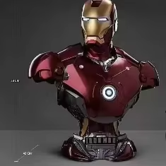 Statue Marvel MK3 Iron Man Réacteur <span class=keywords><strong>Arc</strong></span> Lumineux en Fibre de Verre Chromé Brillant pour Affichage de Bar à Thème Avengers - Product Image 4