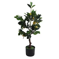 Árvore de limão artificial para plantas, bonsai de plástico, decoração interna, planta verde, limão artificial, NM-3004-03