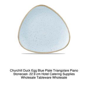 จานสามเหลี่ยมสีฟ้าลายไข่เป็ด 22.9 ซม. Churchill Stonecast-12-Sdestr91 - Product Image 2