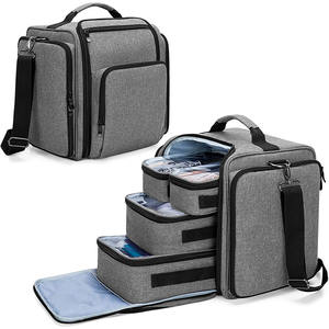 Trousse de maquillage multifonctionnelle Trousse de toilette intérieure amovible Pochettes de maquillage de voyage étanches - Product Image 1