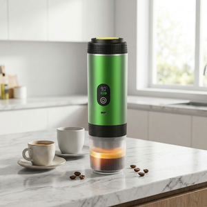 เครื่องชงกาแฟเอสเพรสโซแบบพกพา ดีไซน์หรูหรา หน้าจอ LED ใช้พลังงานแบตเตอรี่ เครื่องชงกาแฟขนาดเล็ก สำหรับใช้ส่วนตัว สภาพใหม่จากโรงงาน - Product Image 1