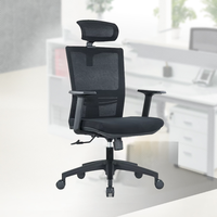 Chaise de bureau ergonomique de direction Chaise d'invité de salle de conférence utilisée par personnel de formation de visiteur de tissu de cadre en métal