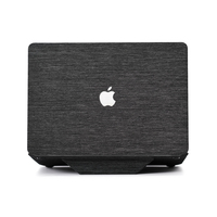 Étui pour ordinateur portable MacBook Air 13 pouces 2023/2024/2025/2026 (M2/M3/M4/M5) en similicuir avec support magnétique pliable