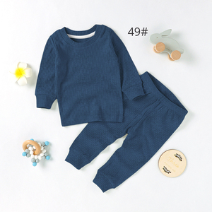 아동용 골지 슬립수트 파자마 세트 유아 잠옷 - Product Image 6