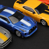 Modèles de voitures miniatures CCA 1/64 GTR Camaro Mustang Aventador Land Cruiser Prado Ford, modèle de voiture en alliage, véhicule miniature, jouet de poche CCA