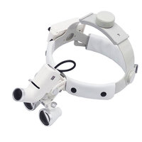 Portable LED Headlight Dental Surgical Loupes / Medical Loupes Dental Magnifying Glasses 3.5X Magnification Magnifier