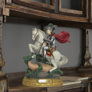 <span class=keywords><strong>Sao</strong></span> Jorge Statue Collection Art Figurine Résine Roman Centurion Cheval Figurine <span class=keywords><strong>Figure</strong></span> Souvenirs Sculpture Modèle Artisanat Utilisation - Product Image 6