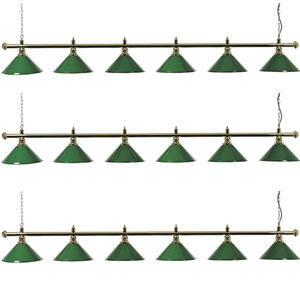 <span class=keywords><strong>Lampe</strong></span> de table rail en laiton d'aspect classique 6 nuances vertes <span class=keywords><strong>Lampe</strong></span> de table de <span class=keywords><strong>billard</strong></span> - Product Image 1