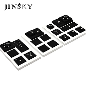 Microfiber Jewellery Display Tray <b>Necklace</b> <b>Ring</b> Bangle Counter Showcase Stand Jewelry Retail Window Prop - Product Image 1