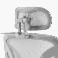 Chaise de bureau ergonomique à dossier haut en maille, avec accoudoirs réglables, inclinaison et verrouillage, pivotante, pour usage domestique, bureau ou école