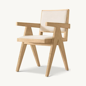 Salotto moderno poltrone casa sala da pranzo interni in legno tessuto incorniciato poltrone di lusso - Product Image 6