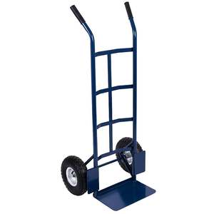 Ht1830 <span class=keywords><strong>Heavy</strong></span> <span class=keywords><strong>Duty</strong></span> Stalen Handtruck <span class=keywords><strong>200Kg</strong></span> Capaciteit Handkar <span class=keywords><strong>Trolley</strong></span> 10X3.5 Inch Pneumatisch Wiel Aanpasbaar Metalen Oem Product - Product Image 6