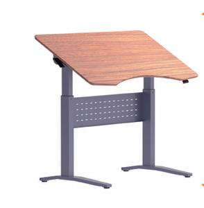 Bureau électrique convertible pour télétravail, table élévatrice moderne à jambe unique, réglable en hauteur, mobile, pour position assise ou debout, vente en gros - Product Image 6