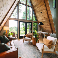 Maisons Triangulaires Préfabriquées Modernes de Luxe Modifiées, Bâtiments Conteneurs de Campagne pour Hôtels et Complexes Hôteliers