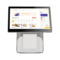 Procesador de doble núcleo de 15,6 pulgadas Almacenamiento de 32GB Wi-Fi 6 Sistema POS Software Terminal Restaurante Facturación Servicio de hospitalidad POS