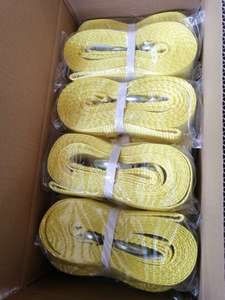 Kamyon Tow halatlar ağır acil araba Tow askı kanca kayışı ile araba için acil durum araçları 10000 LBS - Product Image 6