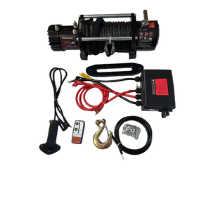 Treuil électrique de qualité supérieure <span class=keywords><strong>FLDA</strong></span> 12/24V pour véhicules 4x4, capacité de 13500 lbs, hauteur de levage de 10 m, puissance de 1200 W, en métal - Product Image 1