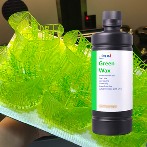 IFun Màu Xanh Lá Cây Sáp Nhựa đồ trang sức đúc độ chính xác cao photopolymer <span class=keywords><strong>3D</strong></span> in ấn LCD/DLP Máy in đáng tin cậy Burnout mịn 0.1mm - Product Image 5