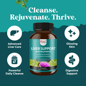 Organic Liver Cleanse Extractos de plantas que ayudan a mantener la función normal del hígado para hombres y mujeres 70 cápsulas Suplemento de limpieza del hígado - Product Image 2