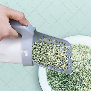 Forniture per la pulizia degli animali domestici ad alta capacità pala portatile per lettiera per gatti pulizia rimovibile Scooper per lettiera con sacchetti di cacca - Product Image 2