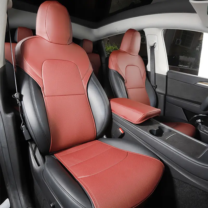 Adatto a modello 3 Y coprisedili auto specializzati ventilato e traspirante cuscino del sedile metà pacchetto cuscino del sedile