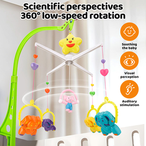 Móvil para <span class=keywords><strong>Cuna</strong></span> de Bebé con Peluches Colgantes para Recién Nacidos de 6 Meses o Más, Regalo para Niños Pequeños, Colgador de Plástico, Caja <span class=keywords><strong>Musical</strong></span> de Fieltro - Product Image 2