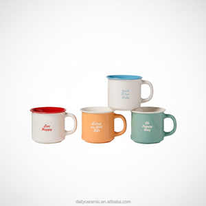 Set di Tazze da Caffè in Ceramica Stoneware con Logo Personalizzato, 11oz, Tazze con Citazioni Ispiratrici e Manico per Tè, Latte e Caffè - Product Image 1