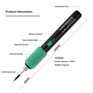 USB Rechargeable Wireless Soldering <b>Iron</b> Kit 5V 15W Portable Mini Welding Repair Tool Set - Product Image 1