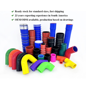 Kinglin Bán Buôn Tự Động Tản Nhiệt 45 90 Độ Khuỷu Tay Coupler Bện Linh Hoạt Lượng Không Khí U Hình Dạng Silicone Ống - Product Image 2
