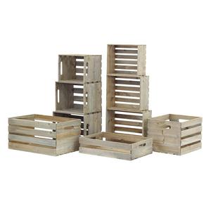 Cheap Wooden Gift Beer Wine Fruit Crate Wood Storage Box Basket Packing Decorative Container