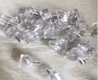 Goupille de Support d'étagère en verre de meubles de chevilles d'étagères de cuisine en plastique transparent