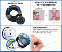 Câble de branchement Hunan Feibo GJYXFCH GJXH GJXFH extérieur/intérieur 1 2 4 fibres 3 fils en acier FRP 2*5mm Câble de branchement FTTH à fibre optique