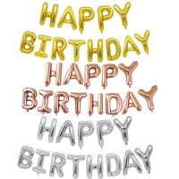 [Hengyue] HYHB014 Ensemble de ballons Joyeux Anniversaire, ballons décoratifs de fête de style américain imitation, pour anniversaire, Saint-Valentin