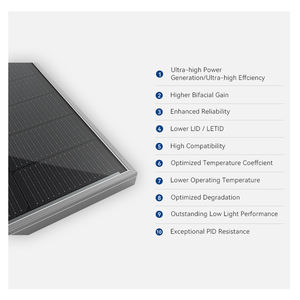 Panneau solaire 540w Prix Tension 545 W Watt <span class=keywords><strong>Wp</strong></span> 545w <span class=keywords><strong>550</strong></span> À vendre Panneaux 550w Mono 550wp 555w 595w Onduleur hybride 5kv - Product Image 4