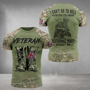 New Anh Ngụy Trang T-Shirt Người Đàn Ông Và Phụ Nữ Chất Lượng Cao Lực Lượng Đặc Biệt 3D In Ấn T-Shirt Mùa Hè Quá Khổ Tay Áo Ngắn - Product Image 3