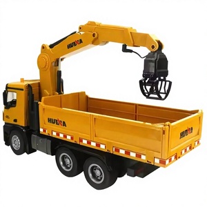 Camión Volquete de Ingeniería <span class=keywords><strong>El</strong></span>éctrico Huina 1538 1/<span class=keywords><strong>14</strong></span>, 4 Canales, Control Remoto, Modelo 3 en 1, Brazo Giratorio de Metal, Agarrador de Madera, Regalo <span class=keywords><strong>para</strong></span> Niños - Product Image 1