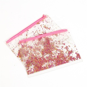 Carpeta de 3 anillos con purpurina brillante para oficina y escuela, bolsa de lápiz impermeable, transparente de PVC con lentejuelas - Product Image 3