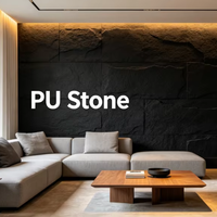 Panneau mural 3D moderne en PU imitation pierre, écologique, épais, pour l'intérieur et l'extérieur, idéal pour chambre, salle à manger, hôtel, cuisine