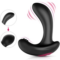 Culotte vibrante télécommandée à 10 modes, plug anal en acier, masseur de prostate électrique pour hommes