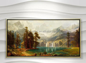 Decorazione murale fatta a mano dipinti ad olio <span class=keywords><strong>paesaggio</strong></span> <span class=keywords><strong>naturale</strong></span> su tela famosa immagine cinese di arte della parete grande scenario - Product Image 2