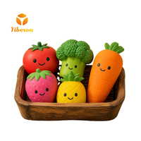 Jouets sensoriels anti-stress pour enfants et adultes, mini fruits et légumes à remontée lente, jouets sensoriels à presser, boîte mystère surprise