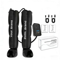 Botte de compression professionnelle Maxtorc Kangbei pour la physiothérapie des jambes, 5 modes, batterie rechargeable 3200 mAh, pompe DVT, 4 chambres à air