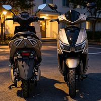 Moto Scooter CKD SKD 12 pouces en gros, 1100/1300W, vitesse 60km/h, batterie, directement de l'usine
