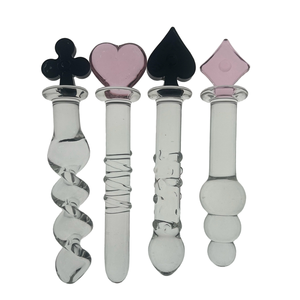 女性と男性のための滑らかなガラスアナルセックス玩具デュアルユースGスポット前立腺マッサージ器 - Product Image 1