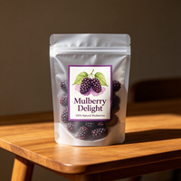 Baies de mûrier séchées de qualité alimentaire, matière première aromatique fruitée pour mélange de boissons, desserts et cosmétiques quotidiens, additif de couleur naturelle