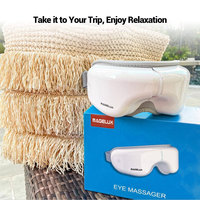 Appareil de massage des yeux intelligent Bluetooth chaud et froid avec vibration, équipement de compression thermique électrique, masseur oculaire
