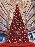 NINI 2026 Arbre de Noël Artificiel Moderne Personnalisé de 9 m avec Cadre en PVC+PE et Lumières LED – Vente en Gros de Haute Qualité