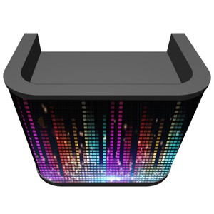 Console <span class=keywords><strong>DJ</strong></span> mobile LED personnalisée avec écran incurvé, table de façade de console <span class=keywords><strong>DJ</strong></span> portable professionnelle - Product Image 1