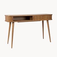 Tables consoles en bois massif pour entrée Table console étroite en bois avec tiroir moderne pour salon couloir
